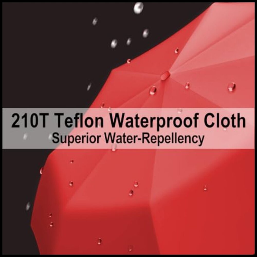 Compact Folding Umbrella Windproof Lightweight Tr… - image 6